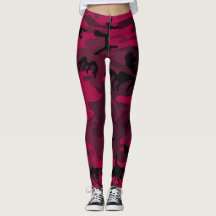 Roze camo-leggings