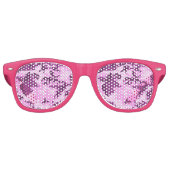 Roze Camo Lens Sunbries/Shades Retro Zonnebril (Voorkant)