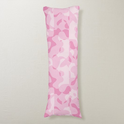 Roze Camo Lichaamskussen (Voorkant Verticaal)