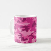 Roze Camo LOVE YOU Modern Her Yes Koffiemok (Voorkant links)