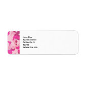Roze Camo Mailing Label Sheets (Voorkant)