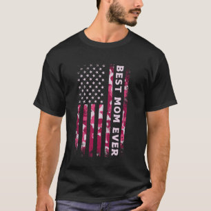 Roze Camo Mammoeder Moederdag Beste Moeder Ooit NL T-shirt