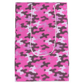 Roze Camo Medium Cadeauzakje (Achterkant)