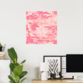 Roze Camo - Meisjesachtige Camo Poster (Thuiskantoor)