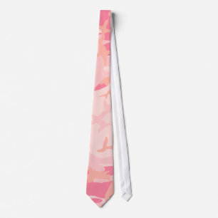 Roze Camo - Meisjesachtige Camo Stropdas