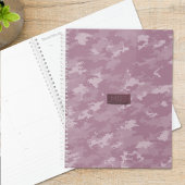 Roze Camo Modern Camouflage Monogram Planner