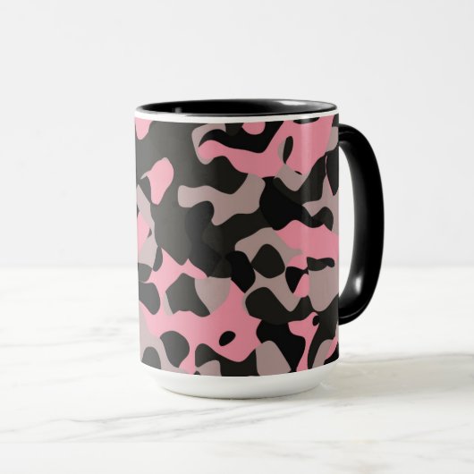 Roze Camo Mok (Voorkant rechts)