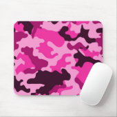 Roze camo Mousepad Muismat (Met muis)