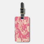 Roze Camo-ontwerp Bagagelabel (Voorkant verticaal)
