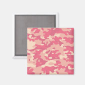 Roze Camo-ontwerp Magneet (Voorkant / Achterkant)