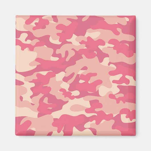 Roze Camo-ontwerp Magneet (Voorkant)