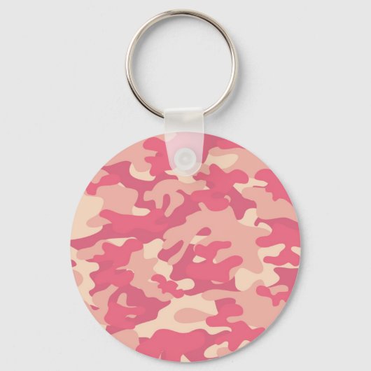 Roze Camo-ontwerp Sleutelhanger (Voorkant)