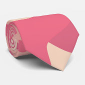 Roze Camo-ontwerp Stropdas (Opgerold)