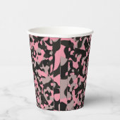 Roze Camo Papieren Bekers (Rechts)