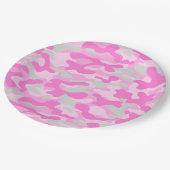 Roze Camo Papieren Bordje (Gekanteld)
