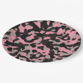 Roze Camo Papieren Bordje (Gekanteld)