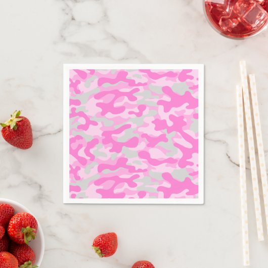 Roze Camo Patroon Servet (Insitu)