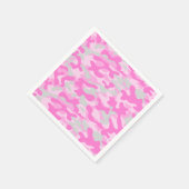 Roze Camo Patroon Servet (Hoek)