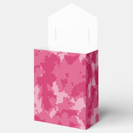 Roze Camo Pattern Bedankdoosjes (Geopend)