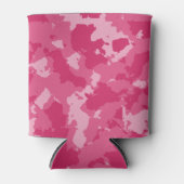 Roze Camo Pattern Blikjeskoeler (Voorkant)