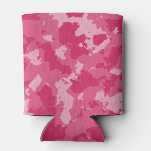 Roze Camo Pattern Blikjeskoeler (Achterkant)