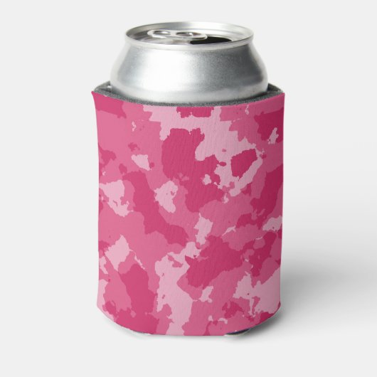 Roze Camo Pattern Blikjeskoeler (Blikje Achterkant)