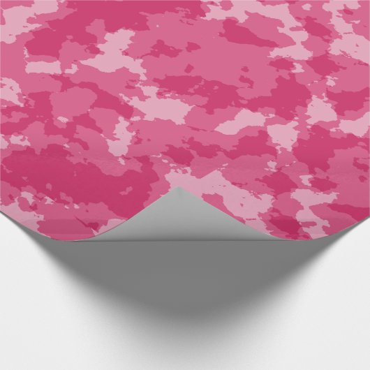 Roze Camo Pattern Cadeaupapier (Hoek)