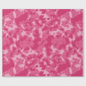 Roze Camo Pattern Cadeaupapier (Vlak)