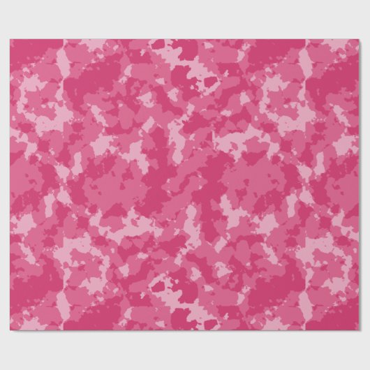 Roze Camo Pattern Cadeaupapier (Vlak)