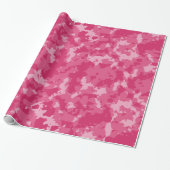 Roze Camo Pattern Cadeaupapier (Uitgerold)