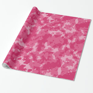 Roze Camo Pattern Cadeaupapier
