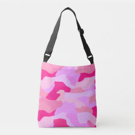 Roze Camo Pattern Crossbody Tas