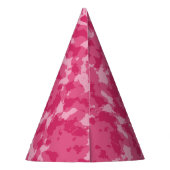 Roze Camo Pattern Feesthoedjes (Achterkant)