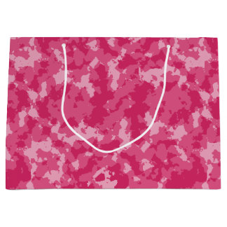 Roze Camo Pattern Groot Cadeauzakje