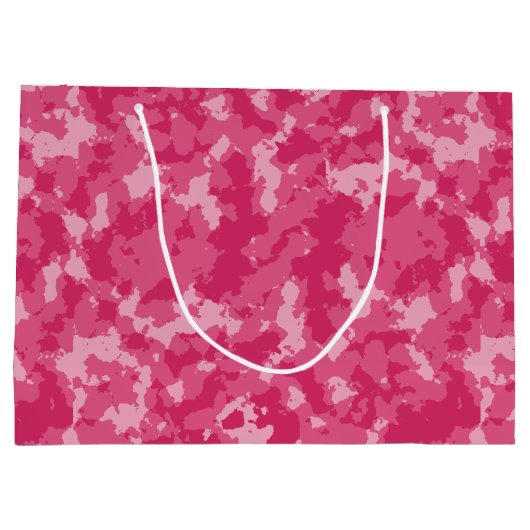 Roze Camo Pattern Groot Cadeauzakje (Achterkant)