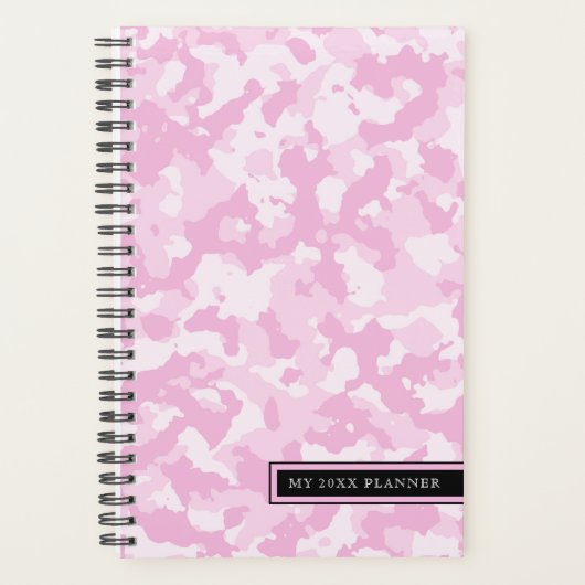 Roze Camo Pattern | Planner (Voorkant)