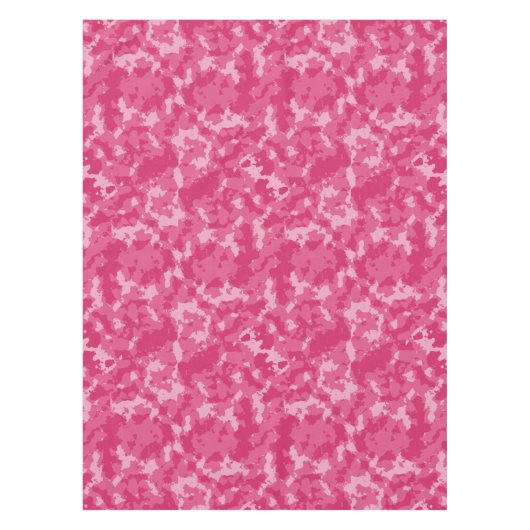 Roze Camo Pattern Tafelkleed (Voorkant)
