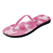 Roze Camo Pattern-Teenslippers Teenslippers (Schuin)