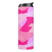 Roze Camo Pattern Thermosbeker (Gedraaid links)