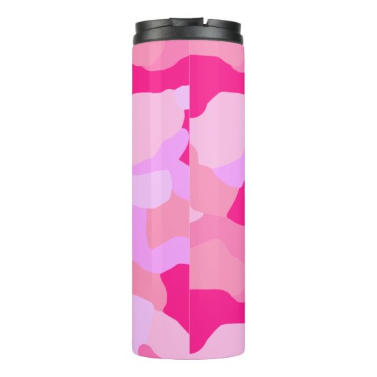 Roze Camo Pattern Thermosbeker (Achterkant)