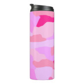 Roze Camo Pattern Thermosbeker (Geroteerd rechts)