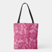 Roze Camo Pattern Tote Bag (Achterkant)