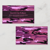 Roze Camo Pattern Visitekaartje (Voorkant / Achterkant)