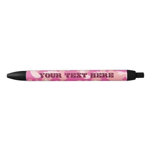 Roze Camo Pen - Voeg Jouw tekst toe (Voorkant)
