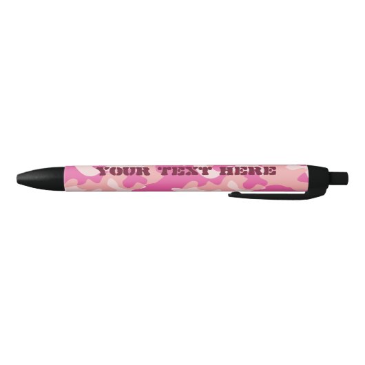 Roze Camo Pen - Voeg Jouw tekst toe (Bodem)
