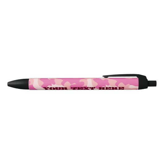 Roze Camo Pen - Voeg Jouw tekst toe (Bovenkant)