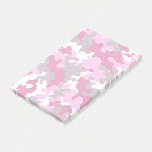 Roze Camo Post-it® Notes (Schuin)
