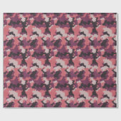 Roze  Camo Realistisch Grunge Effect Cadeaupapier (Vlak)