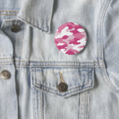Roze Camo Ronde Button 5,7 Cm (In situ)