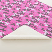 Roze Camo Sherpa Deken (3/4)